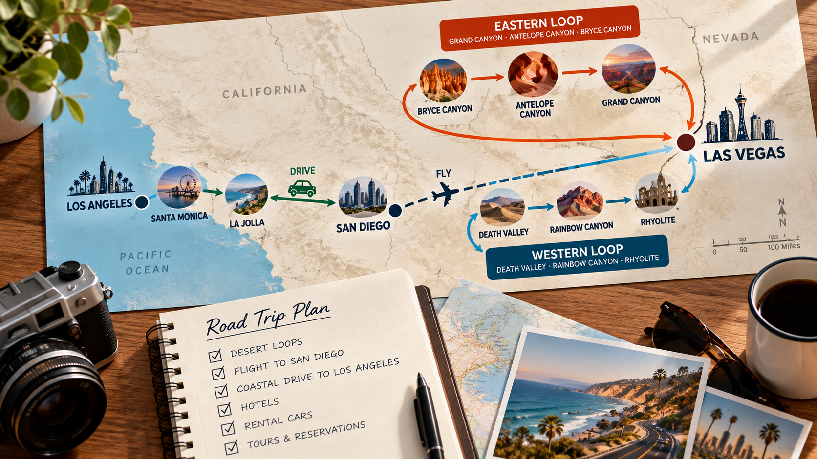 How to Plan the Ultimate Las Vegas to Los Angeles Road Trip